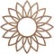 Ekena Millwork Daisy Wood Fretwork Pierced Ceiling Medallion, Walnut, 28"OD x 9 3/4"ID x 1/4"T CMWP28X28X0250DAWA - alternate 1